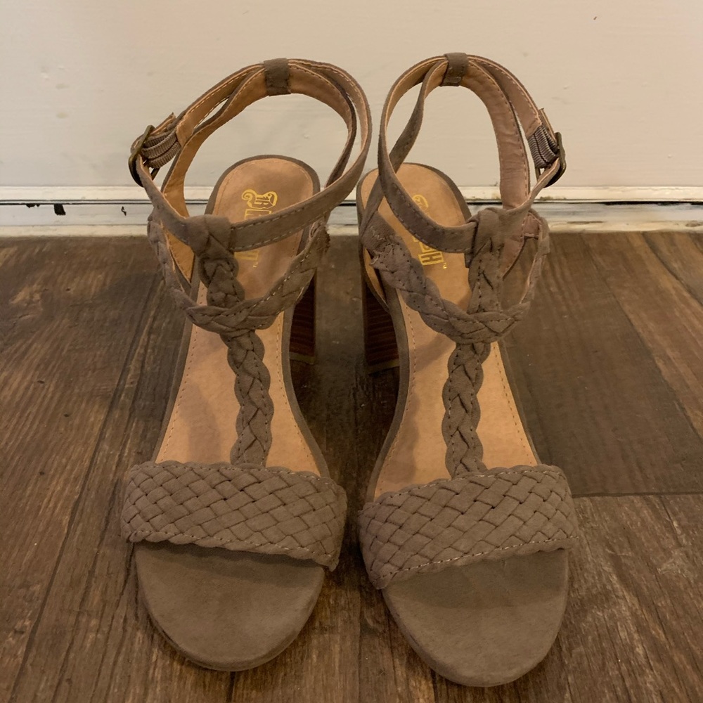 Braided heel